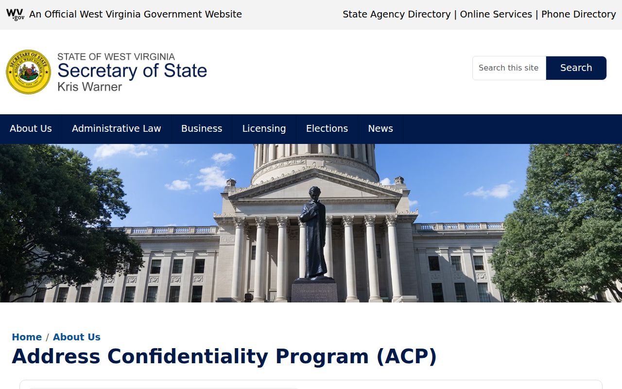 Lincoln County current owner privacy and West Virginia address confidentiality