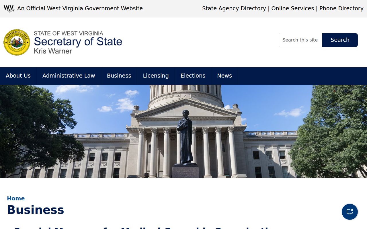 Lincoln County property owner research at the West Virginia business records hub