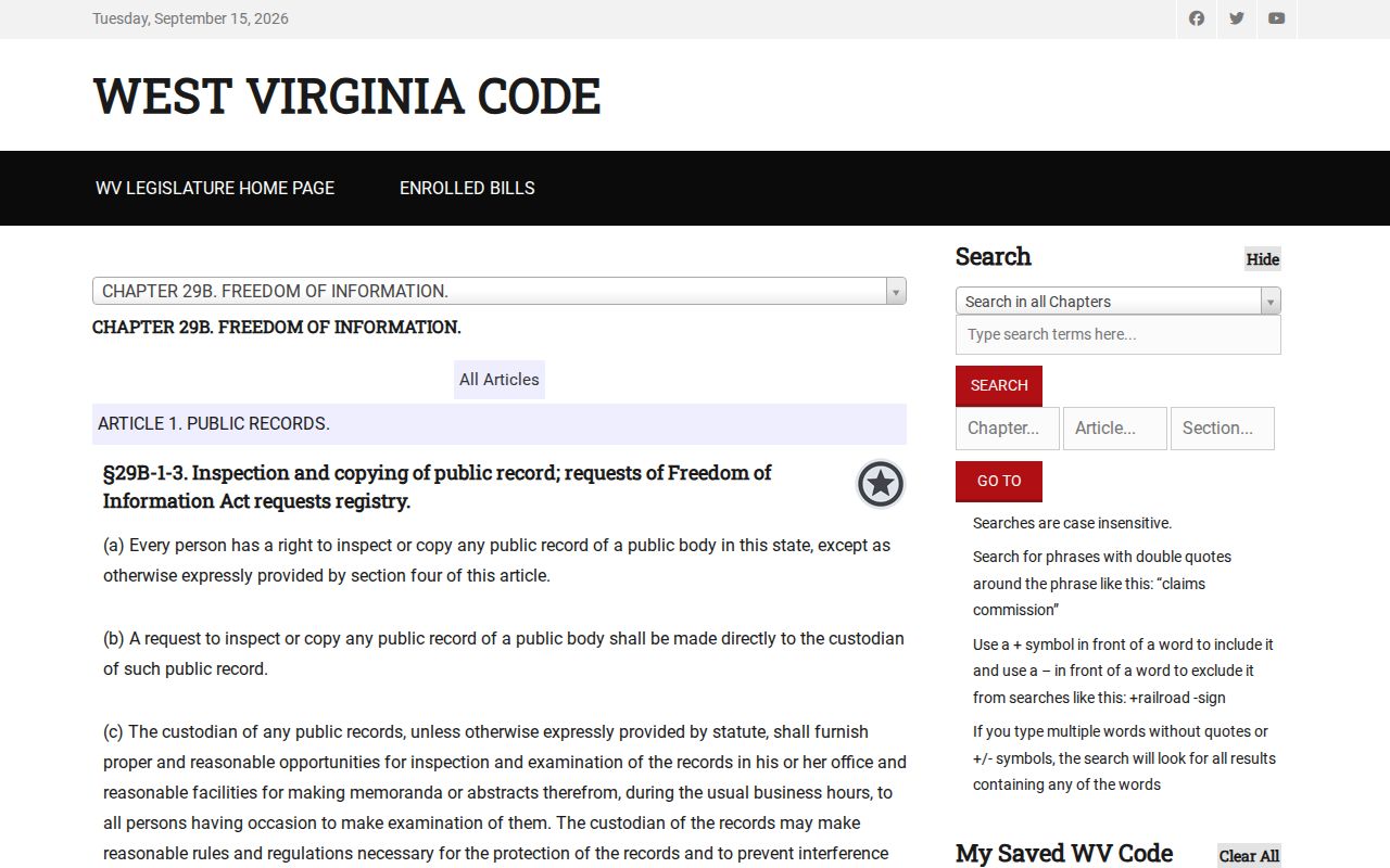 Lincoln County deed records and West Virginia public inspection rights