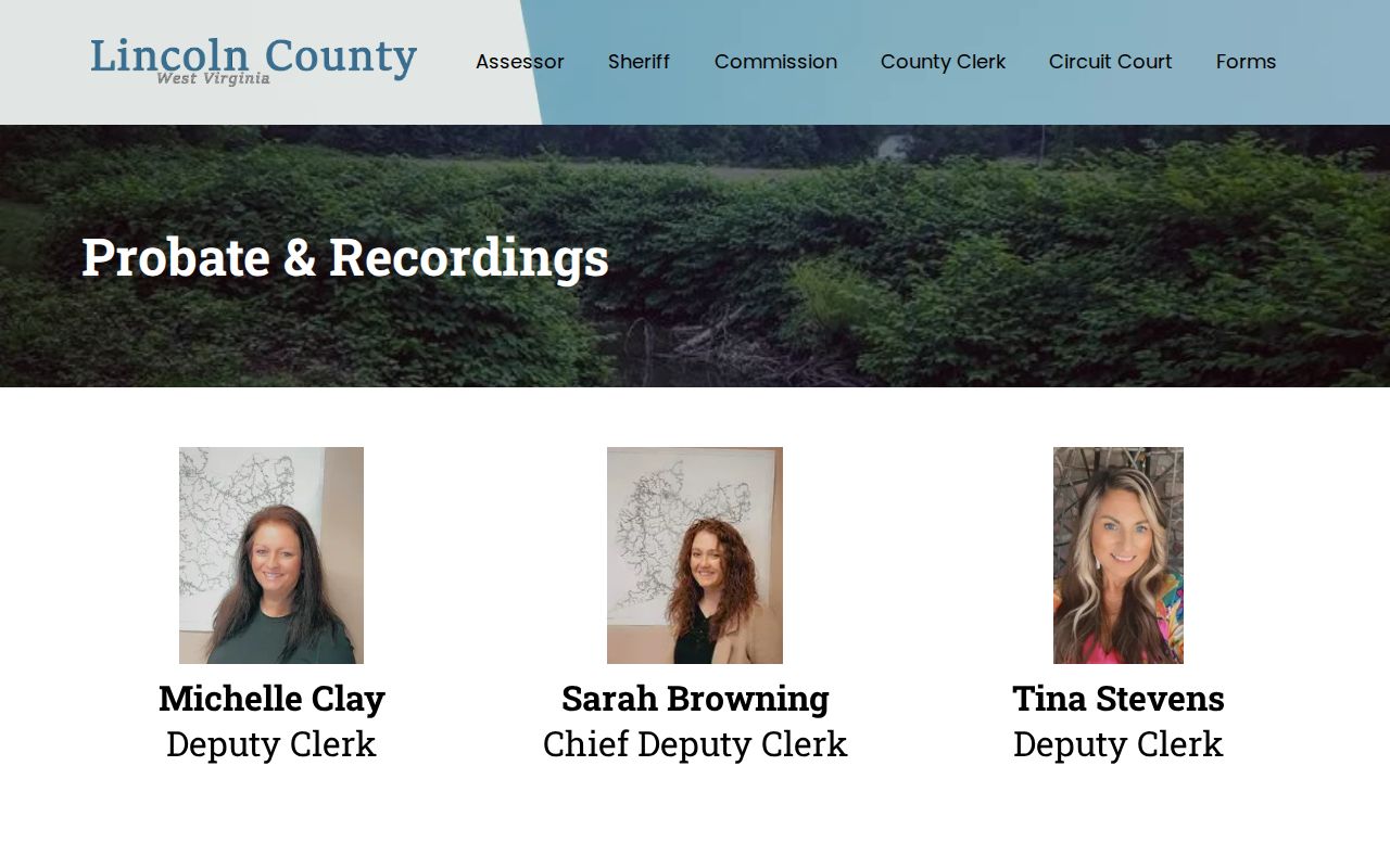Lincoln County former owner research through the County Clerk probate office