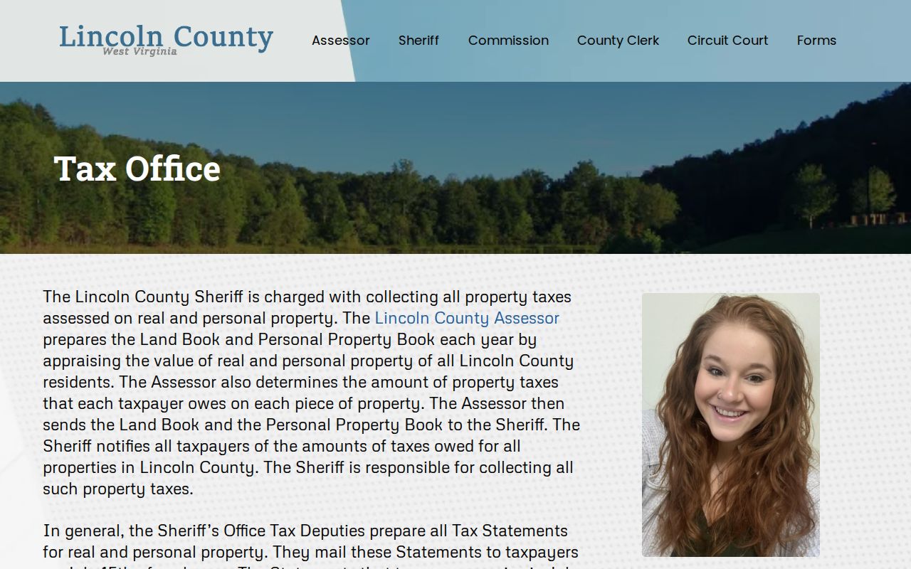 Lincoln County property tax records and the Sheriff’s Tax Office schedule